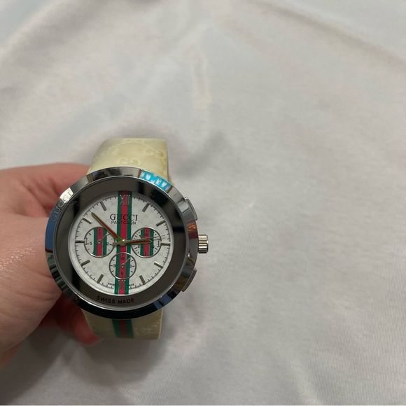 Gucci Accessories Guccipantcaon White Watch Needs Battery Poshmark